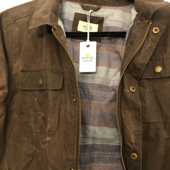 marine layer waxed jacket